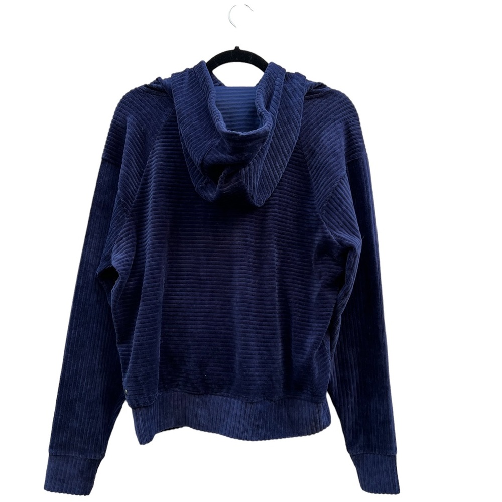 Zella Plush Corduroy Hoodie in Navy Peacoat NWT Size XS - Picture 5 of 12